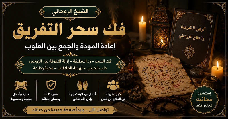 اقوى شيخ روحاني لفك سحر التفريق بين الزوجين